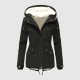 Jelena – Zimní park s kapucí a fleecovou podšívkou