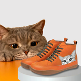 Rita - Kožené boty pro milovníky koček