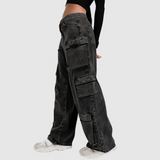 Kira – Volné kargo džíny s praktickými kapsami