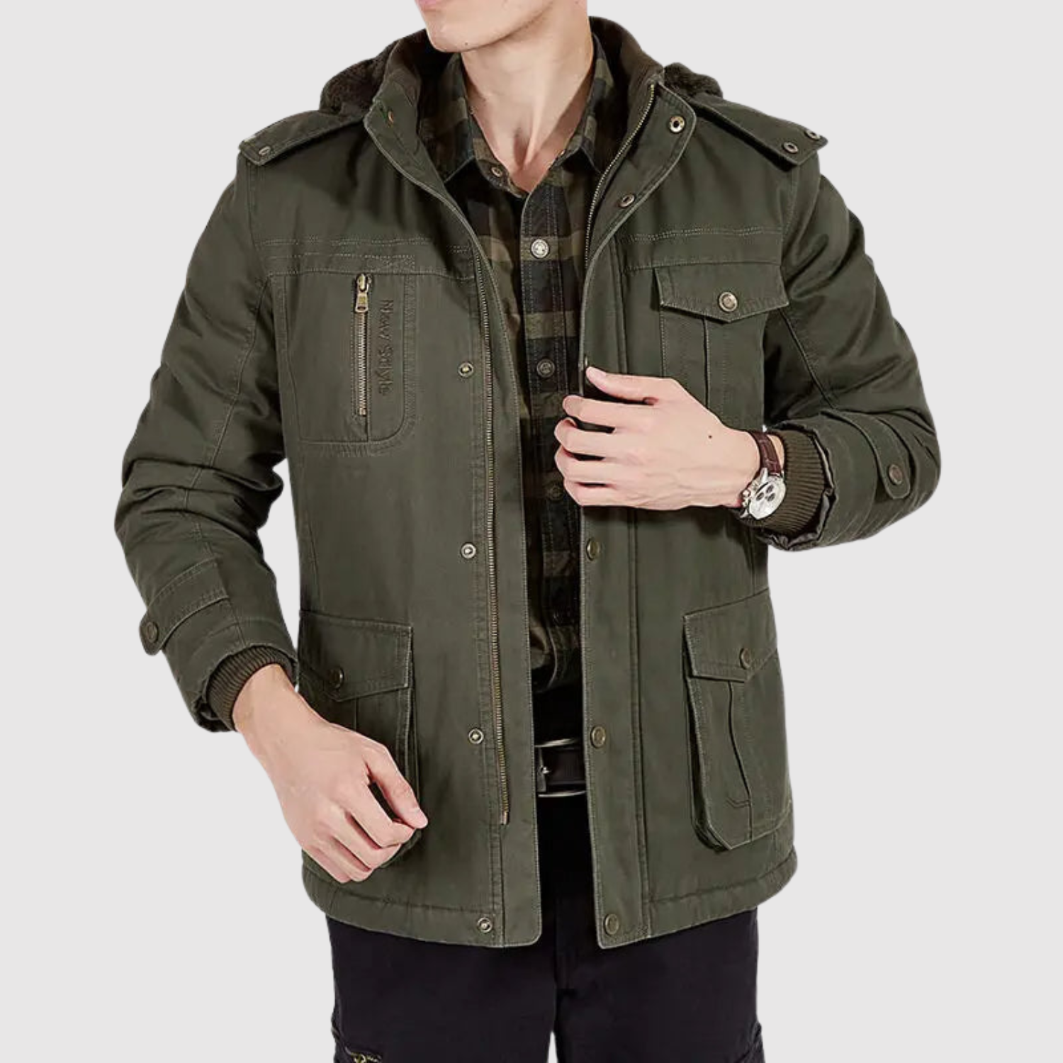 Šimon – Pánská bunda s klasickým designem a bohatým množstvím kapes