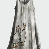 Šaty s potiskem dvou kachniček