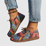 Rita - Boho dámské boty s květinovým vzorem