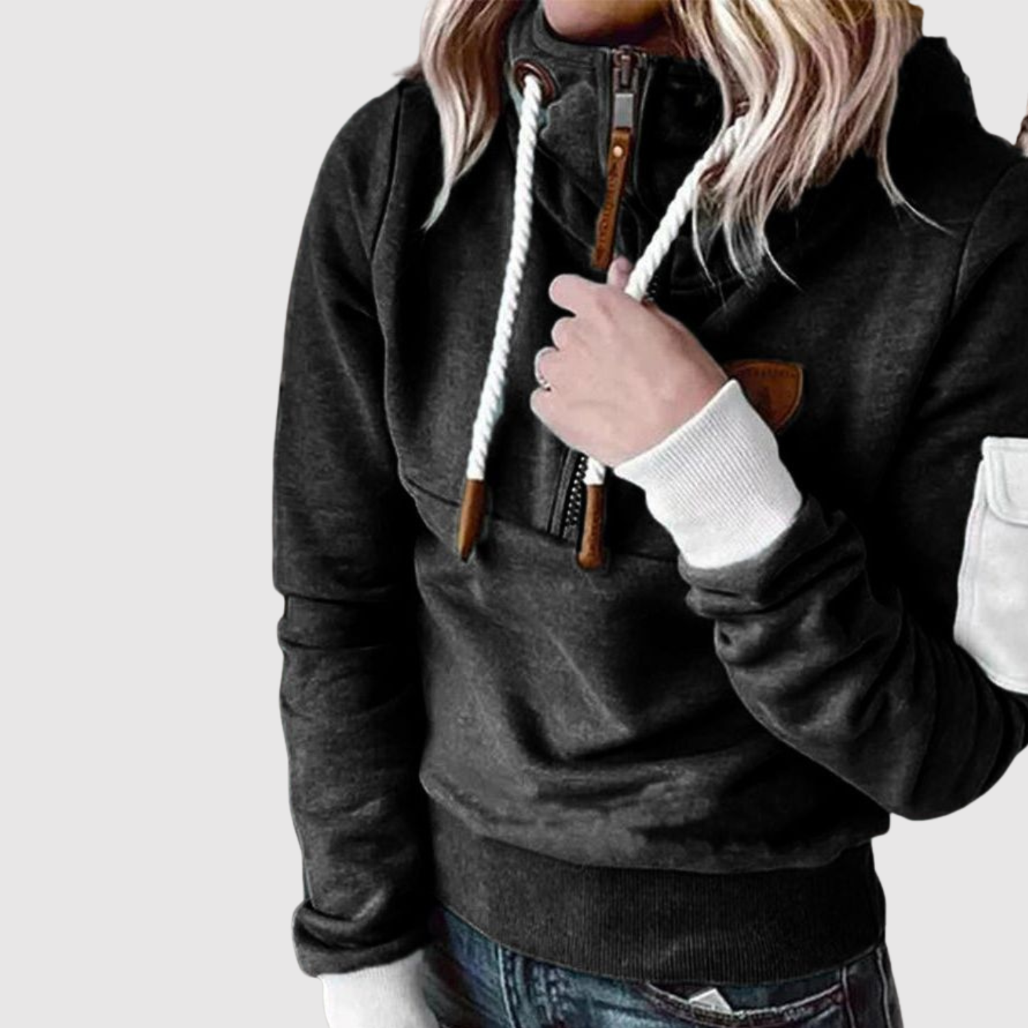 Nina – Komfortní sportovně-elegantní mikina s kapucí