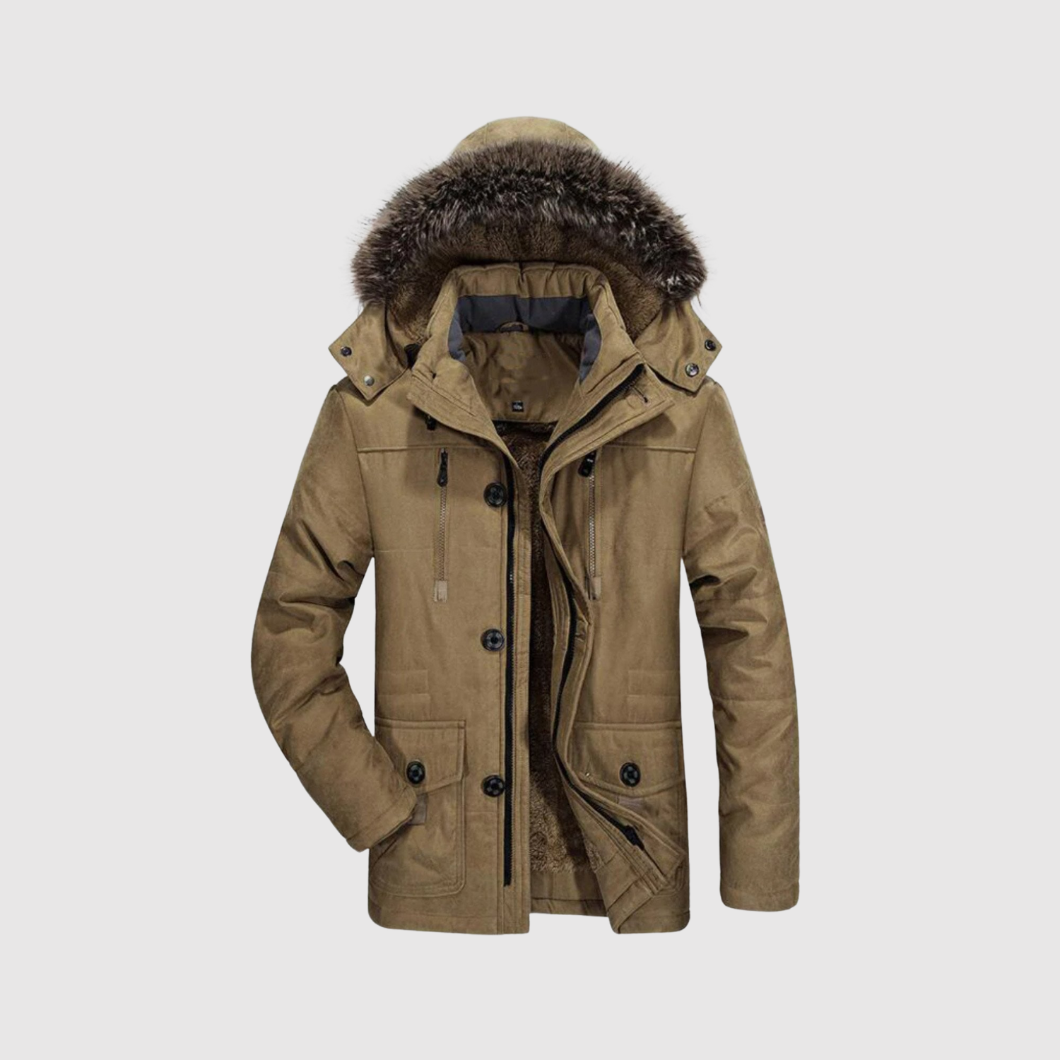 Marek – Zimní Nordic Parka s Umělým Peřím