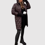 Jelena - Elegantní zimní péřový kabát