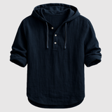 Adrian - Stylová lněná blůza s kapucí