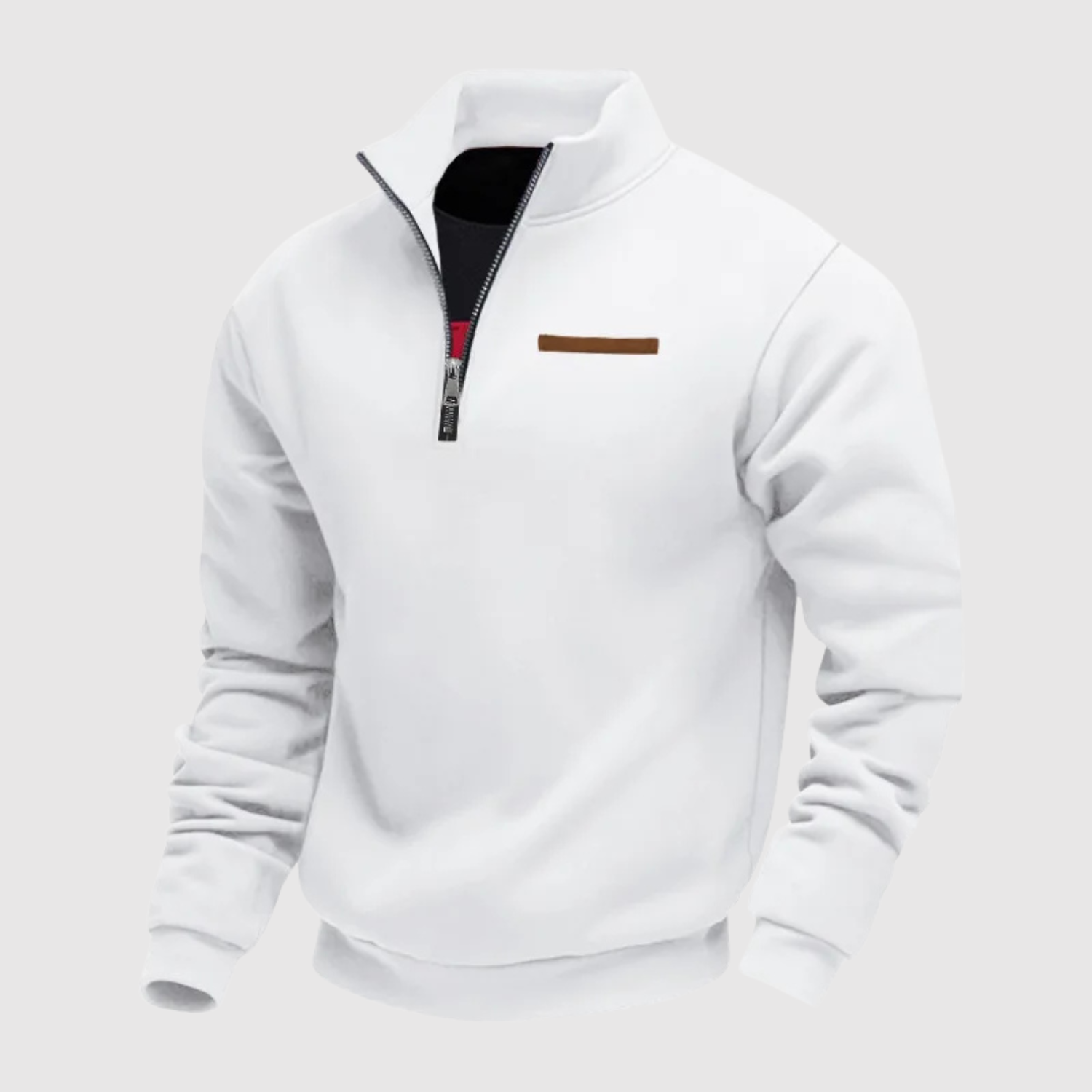 Daniel - Svetr s vysokým límcem a zipovým uzávěrem