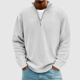 Daniel - Svetřík s zipem a semišovým vzhledem