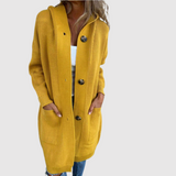 Jelena - Dlouhý dámský kardigan s knoflíky