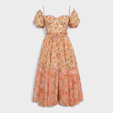 Valentina Coral Floral Dress