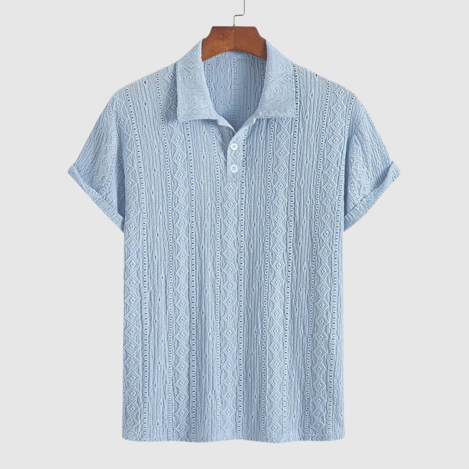 Adrian – Měkké pletené polo s texturovaným vzorem