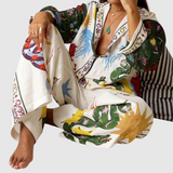 Natálie – Kombinéza s barevným vzorem