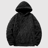 Nina – Měkká Teddy Mikina s Kabelovým Vzorem