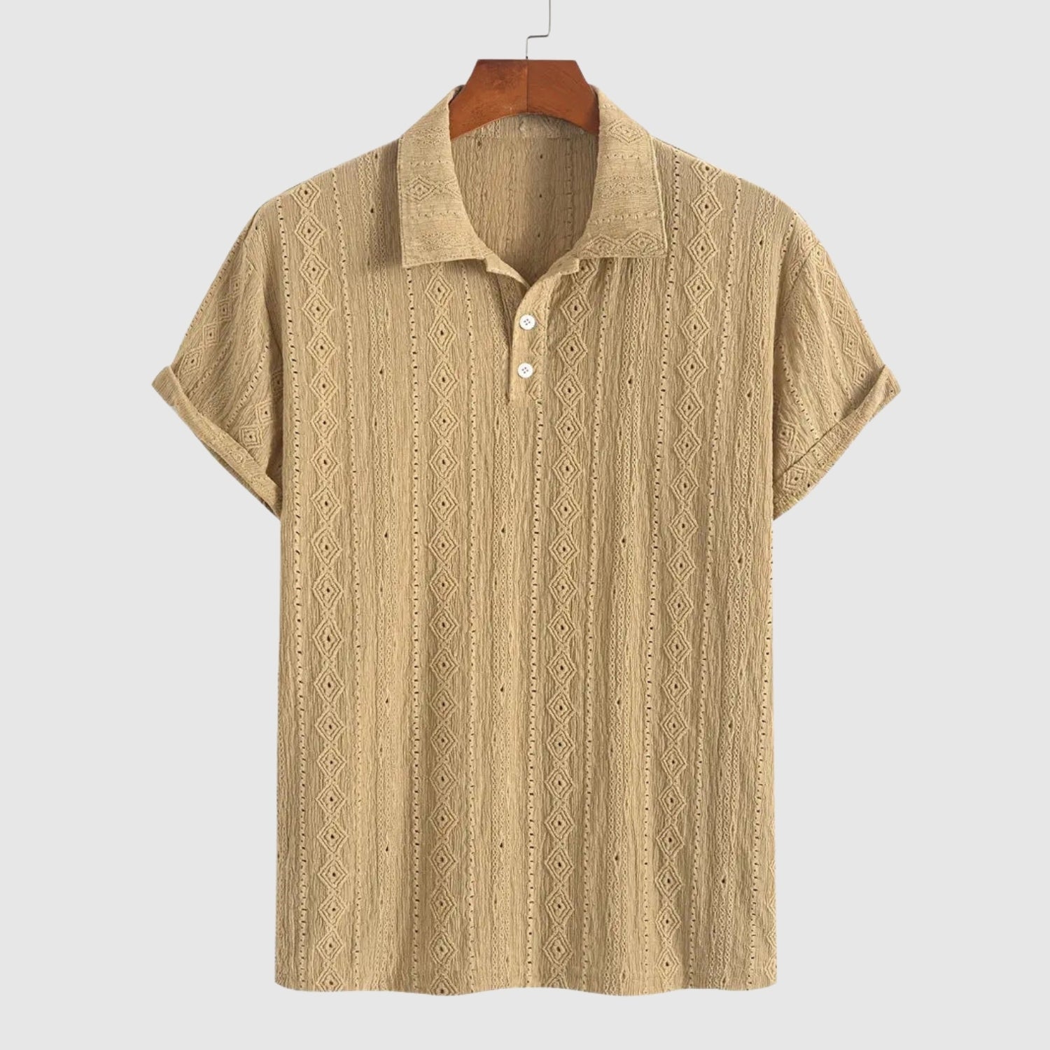 Adrian – Měkké pletené polo s texturovaným vzorem