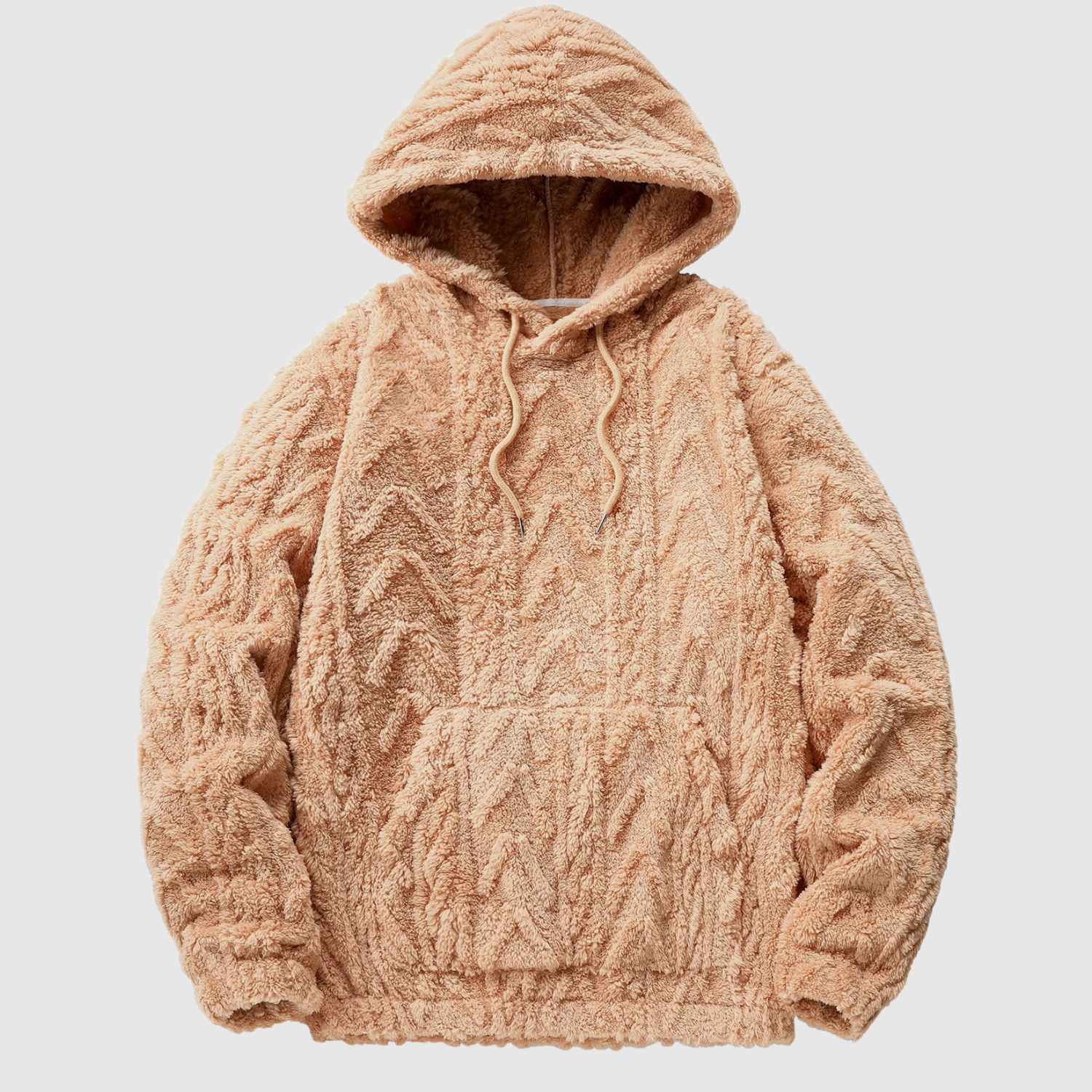 Nina – Měkká Teddy Mikina s Kabelovým Vzorem