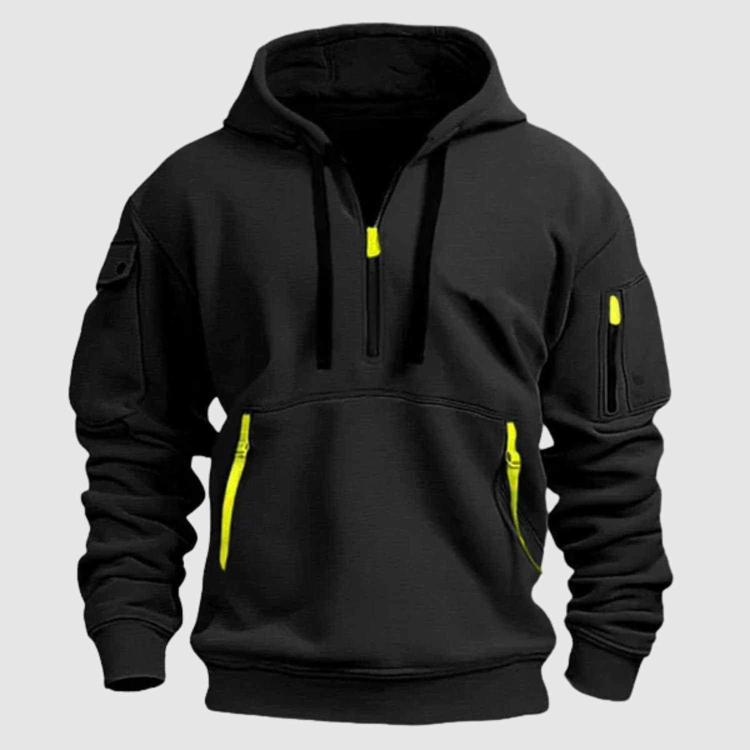 Daniel - Sportovní mikina s kapucí, zipem a kapsou" can be rewritten as: "Daniel - Sportovní mikina s kapucí a zipem, vybavená kapsou