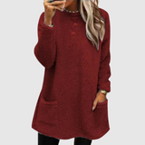 Nora – Dlouhá mikina z jemného fleece