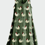 Šaty s motivem kohouta