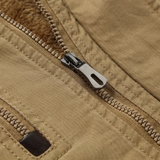 Marek – Vlněná zimní bunda s kapucí a páskem