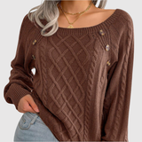 Nora – Svetr s Dekorativními Knoflíky