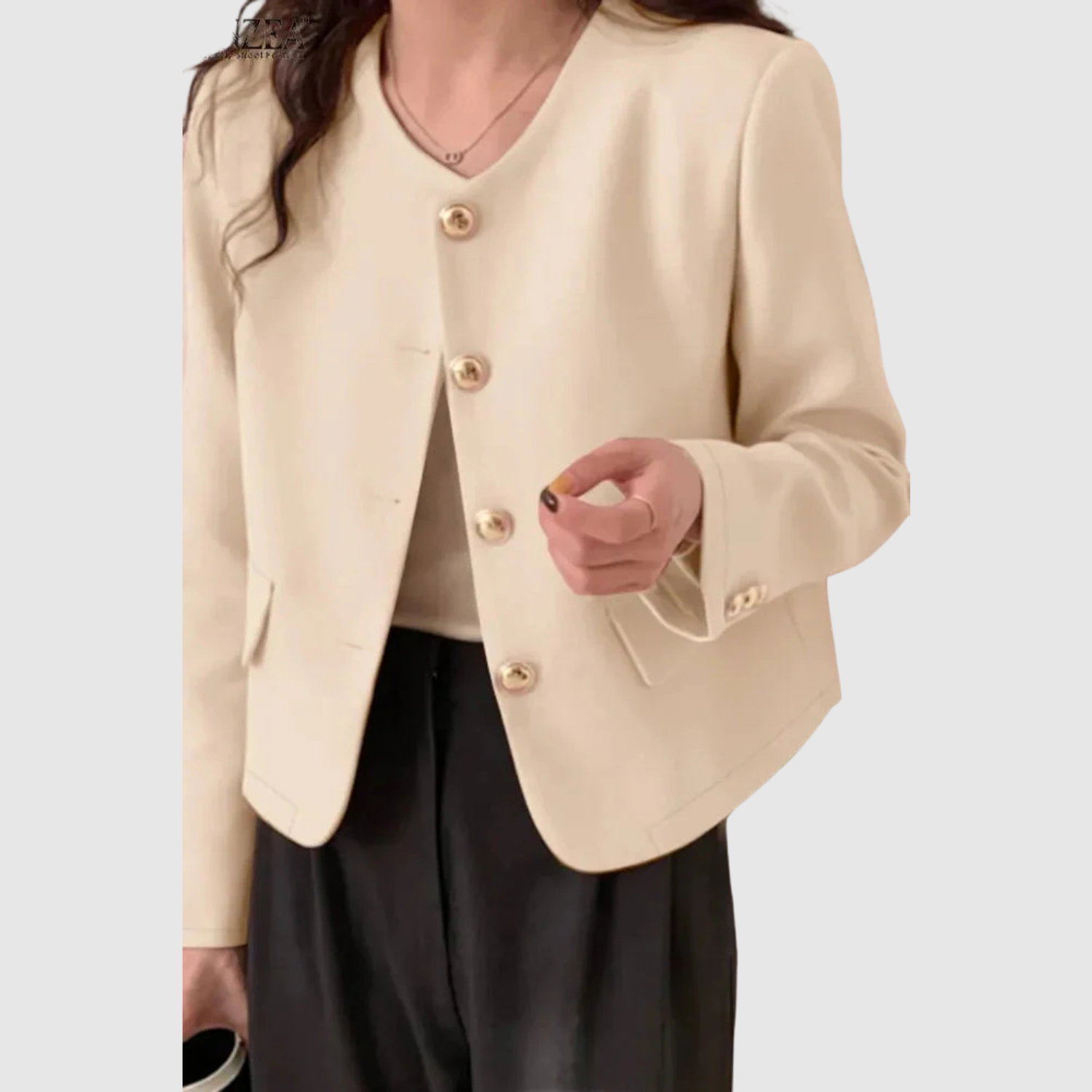 Silvie – Krátký blazer s elegantním minimalistickým stylem