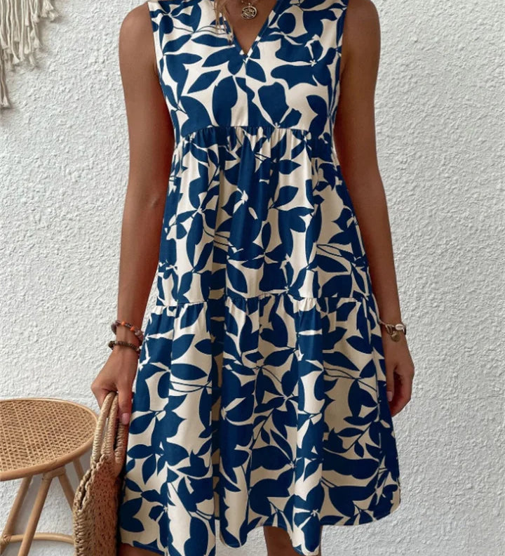 Sofia – Letní A-liniové květinové šaty