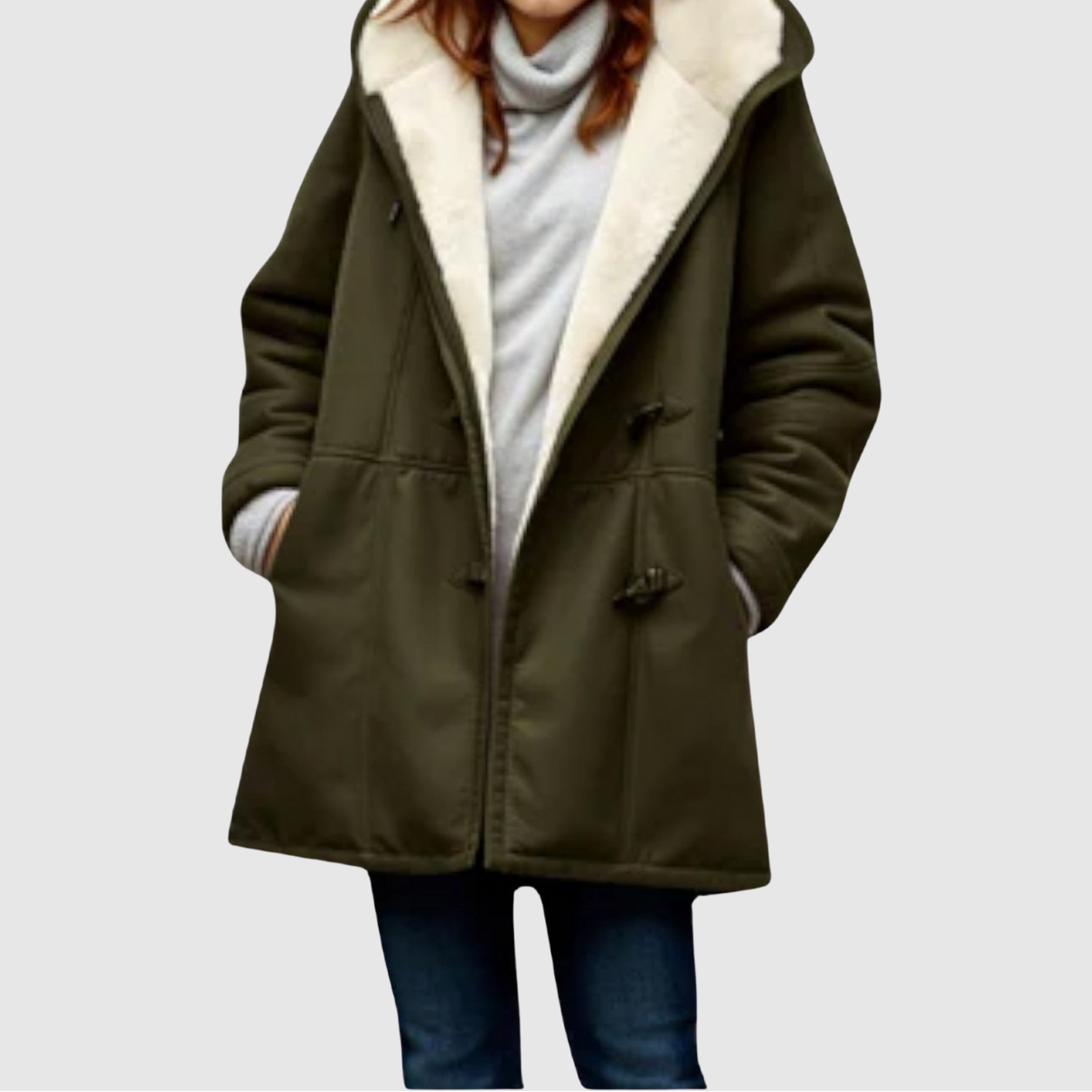 Jelena – Oversize zimní bunda s kontrastním límcem" can be rewritten as:

"Jelena – Velká zimní bunda s kontrastním límcem