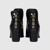 Teodora - Boty s hroty a pevným blokovým podpatkem