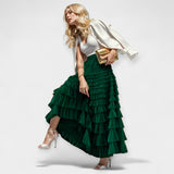 Elegantní sukně s tylovým dekoračním detailem