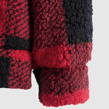 Daniel – Károvaná teddy fleece mikina