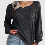 Nora – Svetr s Dekorativními Knoflíky