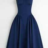 Odette Élégance | Midi šaty s korzetovým designem