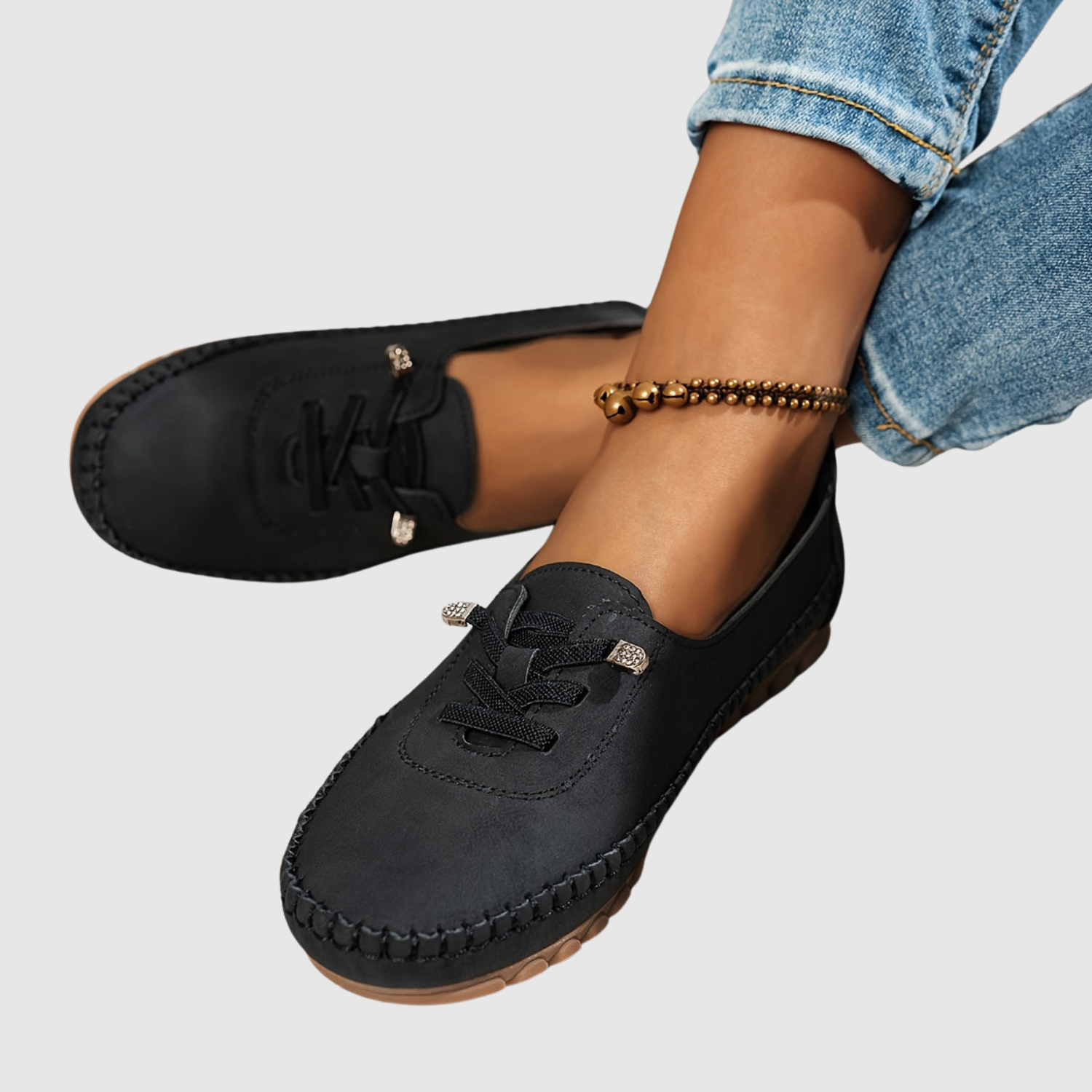 Rita - Komfortní mokasíny s mašlí