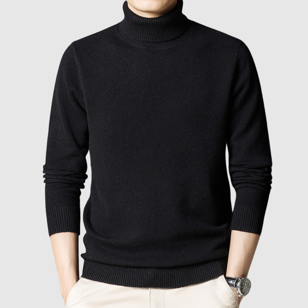 Daniel - Stylový pánský svetr s vysokým límcem