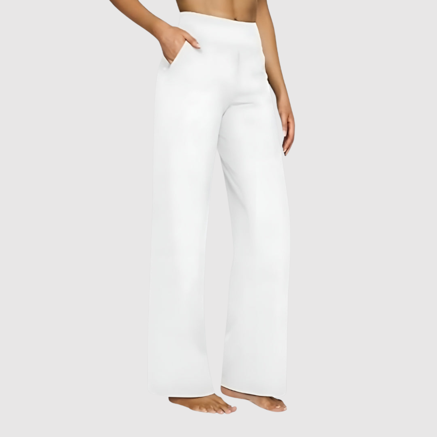 Mira - Stylové kalhoty s rovnými nohavicemi