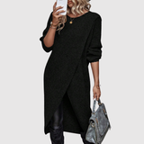 Nora – Stylová asymetrická tunika s dlouhými rukávy