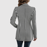 Silvie – Klasický blazer s kostkovaným designem