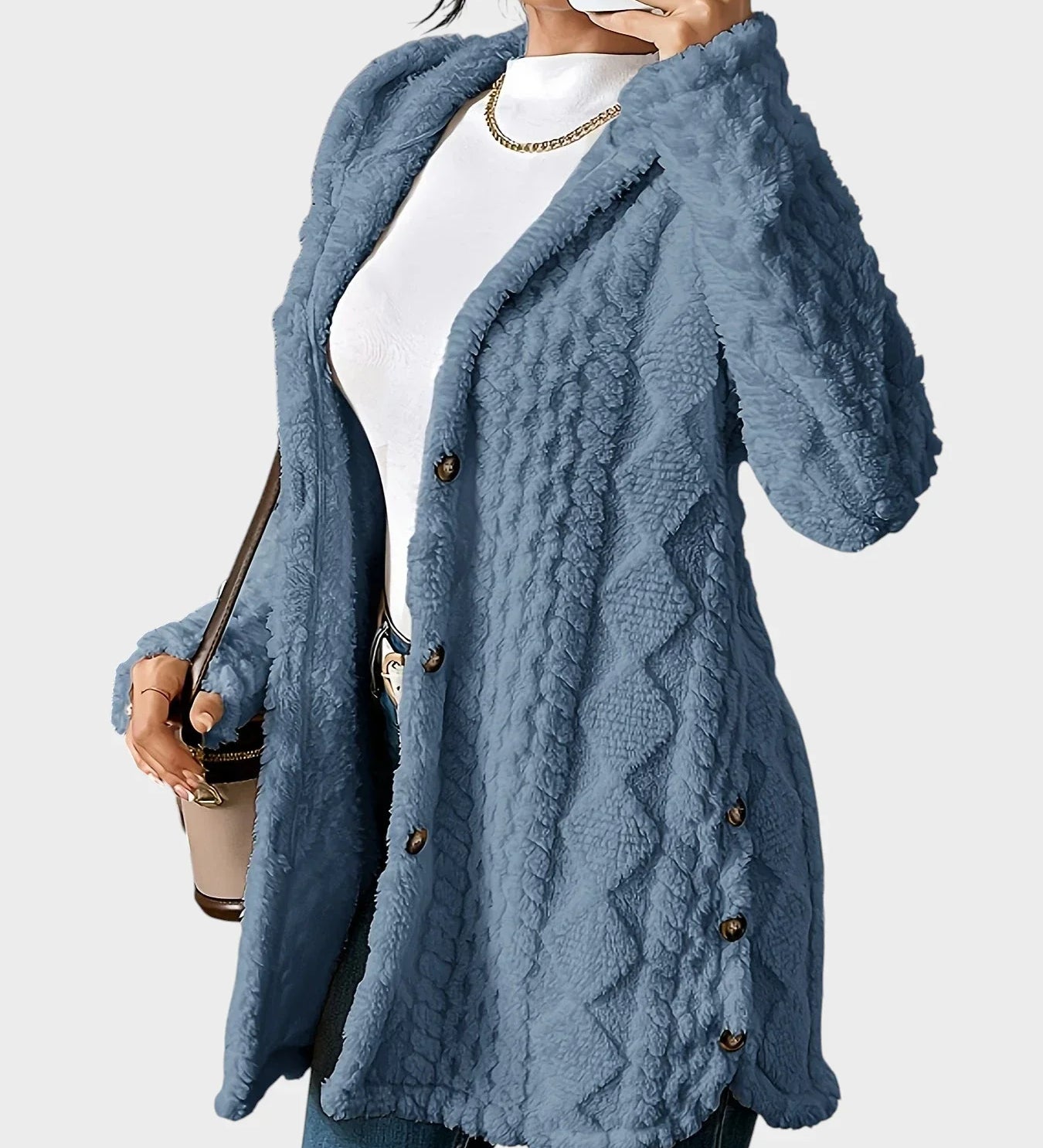 Vesna - Měkký kardigan s kapucí