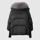 Jelena – Krátká péřová bunda s páskem