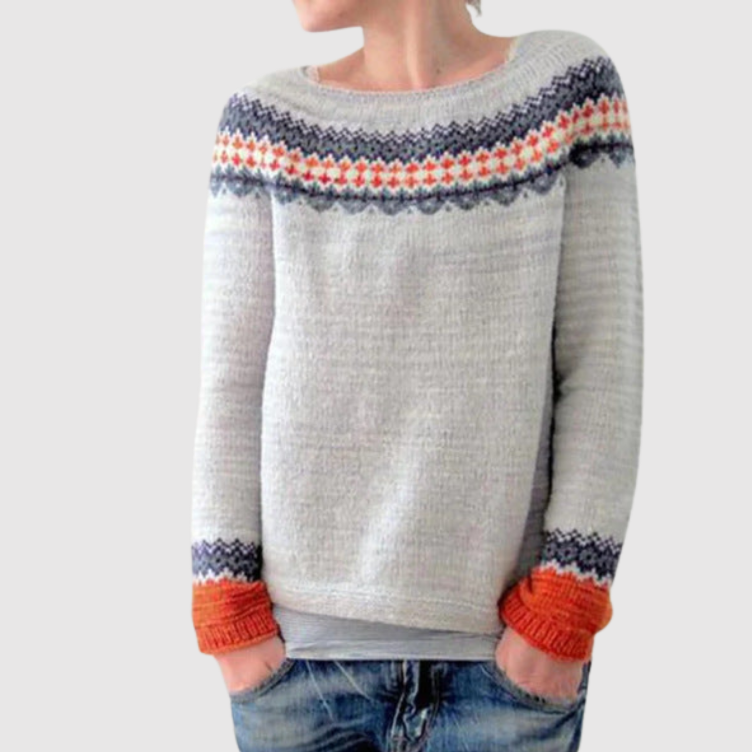 Nora – Svetr s zimním vzorem
