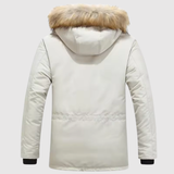 Marek – Zimní parka s koženým límcem a tepelnou izolací