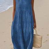 Franca | Bezrukávové bavlněné šaty s kapsami