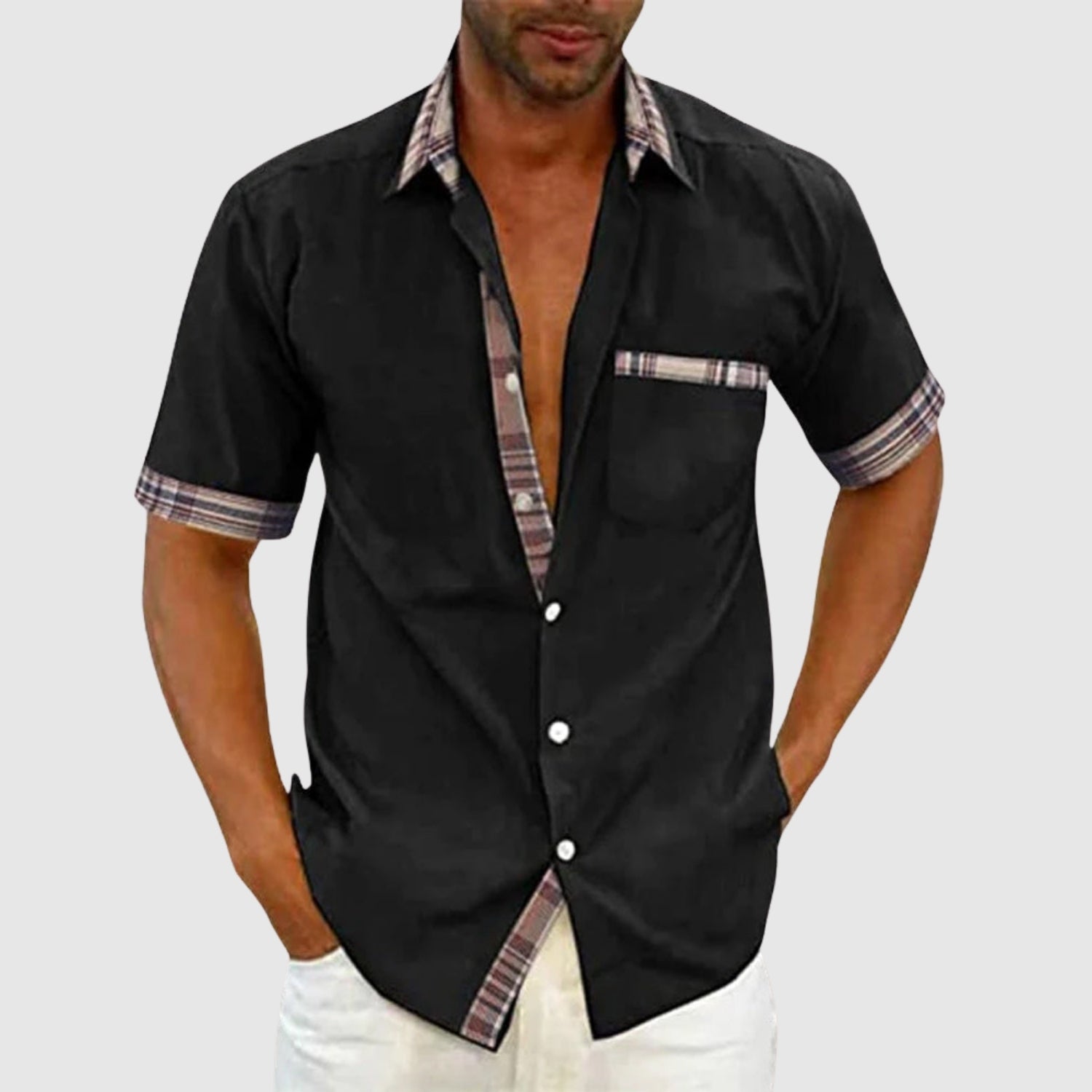 Adrian – Krátký rukáv ležérní košile