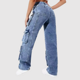 Kira – Volné kargo džíny s praktickými kapsami