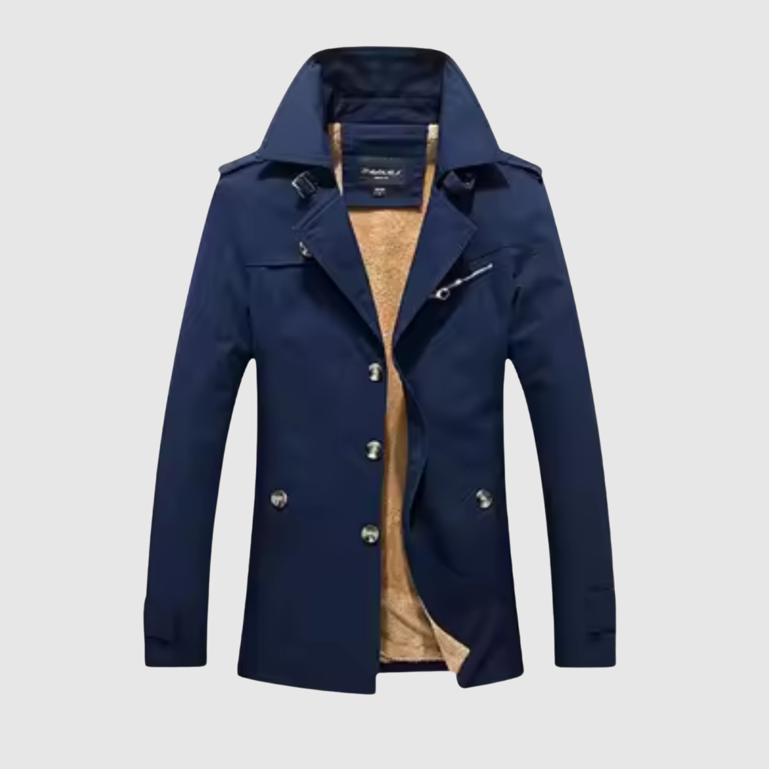 "Marek – Zimní kabát s vlněnou podšívkou" can be rewritten as "Marek – Zimní kabát s teplou vlněnou podšívkou".