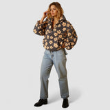 Daisy | Květinová fleece mikina