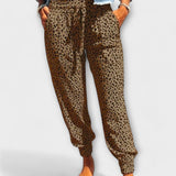 Feli - Leopard Print Wide-Leg Trousers