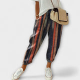 Burga - Komfortní kalhoty z bavlny a lnu