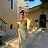 Bárbara | Maxi šaty z hedvábného saténu s odhalenými zády