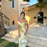 Bárbara | Maxi šaty z hedvábného saténu s odhalenými zády